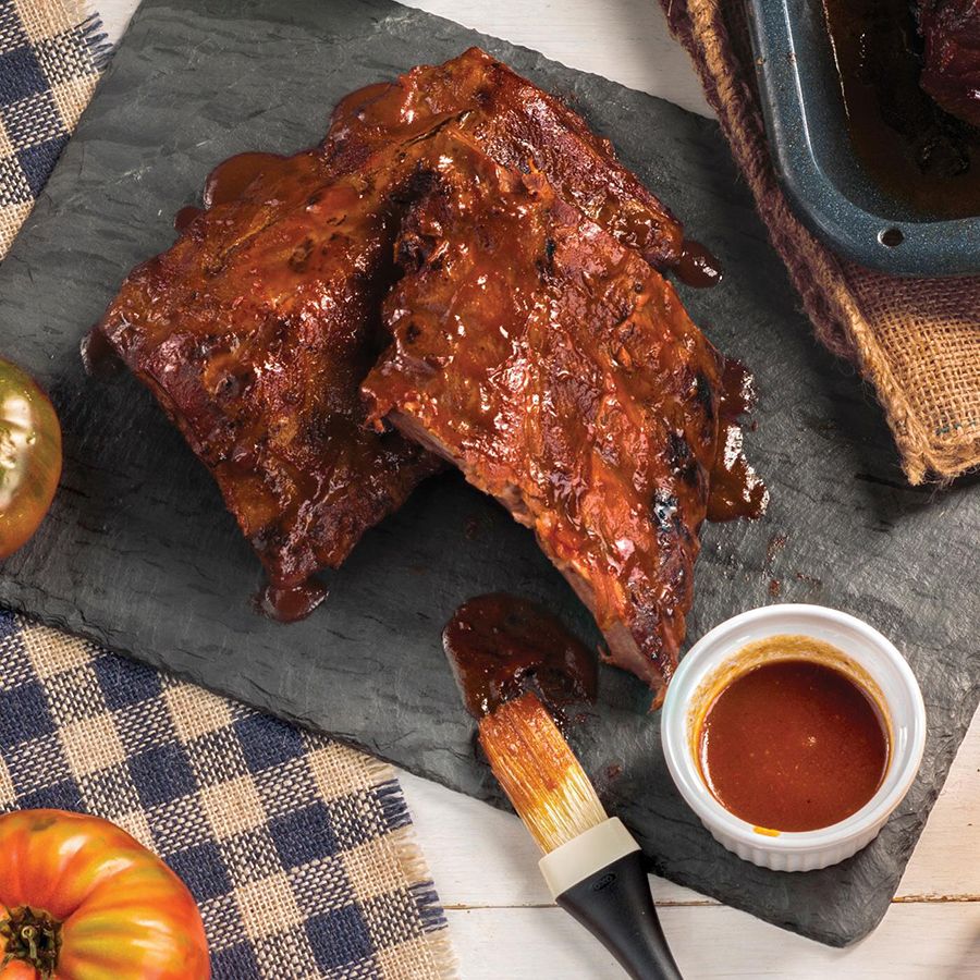 HoneyBaked- Baby Back BBQ pork ribs (1 rack Fully Cooked, Frozen)
