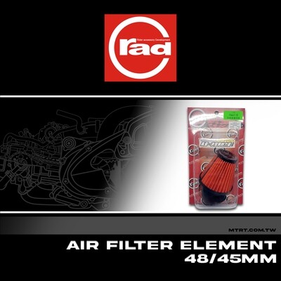 AIR FILTER ELEMENT 48/45MM #17200649V04845 RAD mushroom round