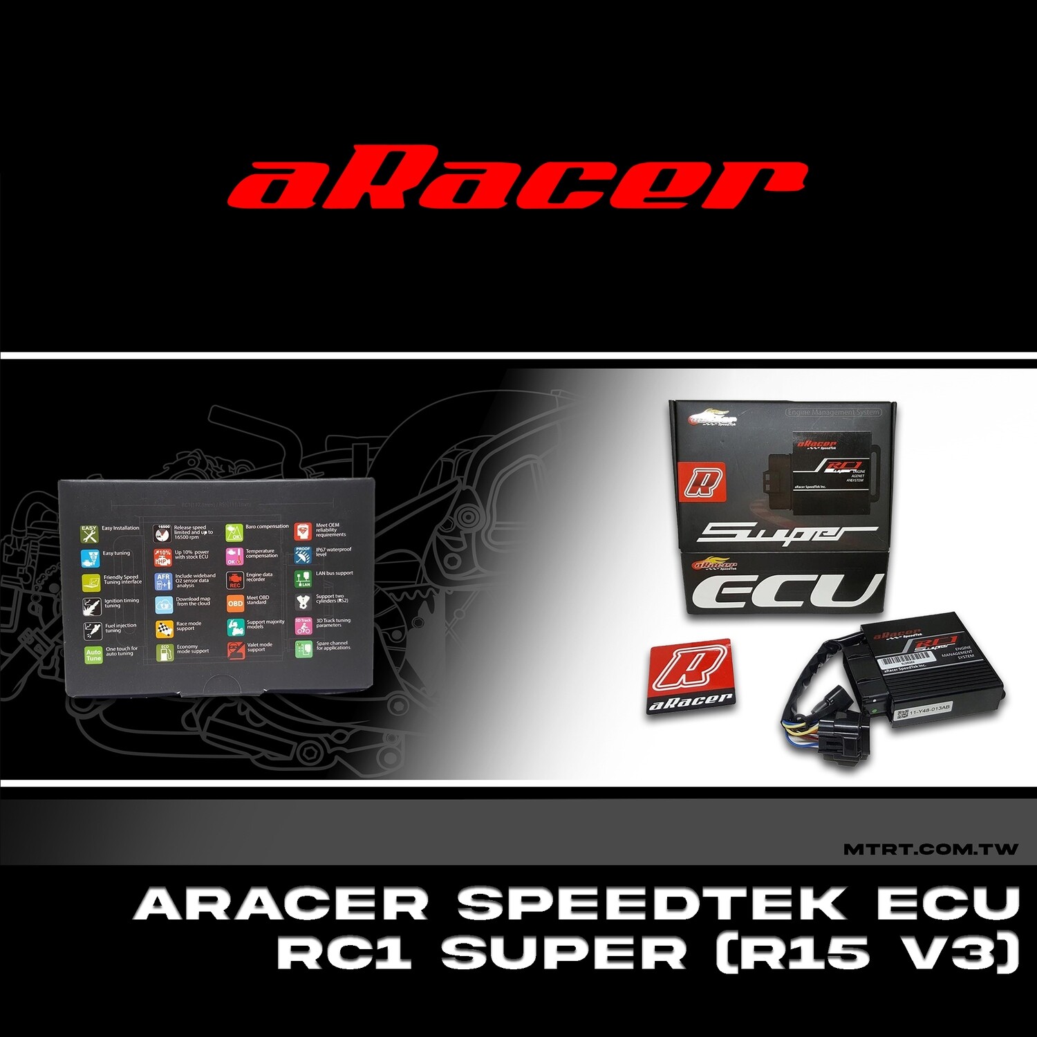 RACER SPEEDTEK ECU RC1 SUPER PROGRAMMABLE R15 V3
