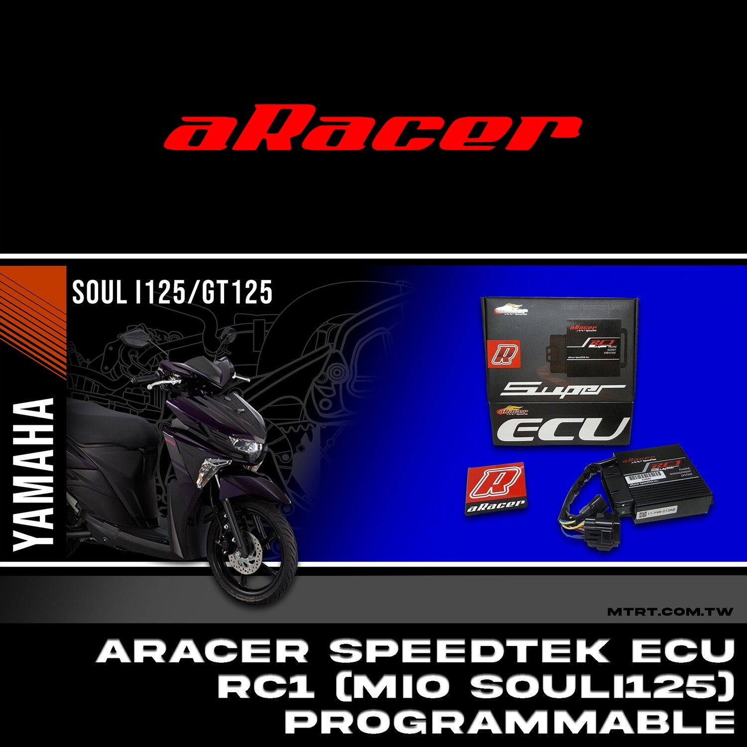 ARACER SPEEDTEK ECU RC1 SUPER PROGRAMMABLE MIO SOULi125