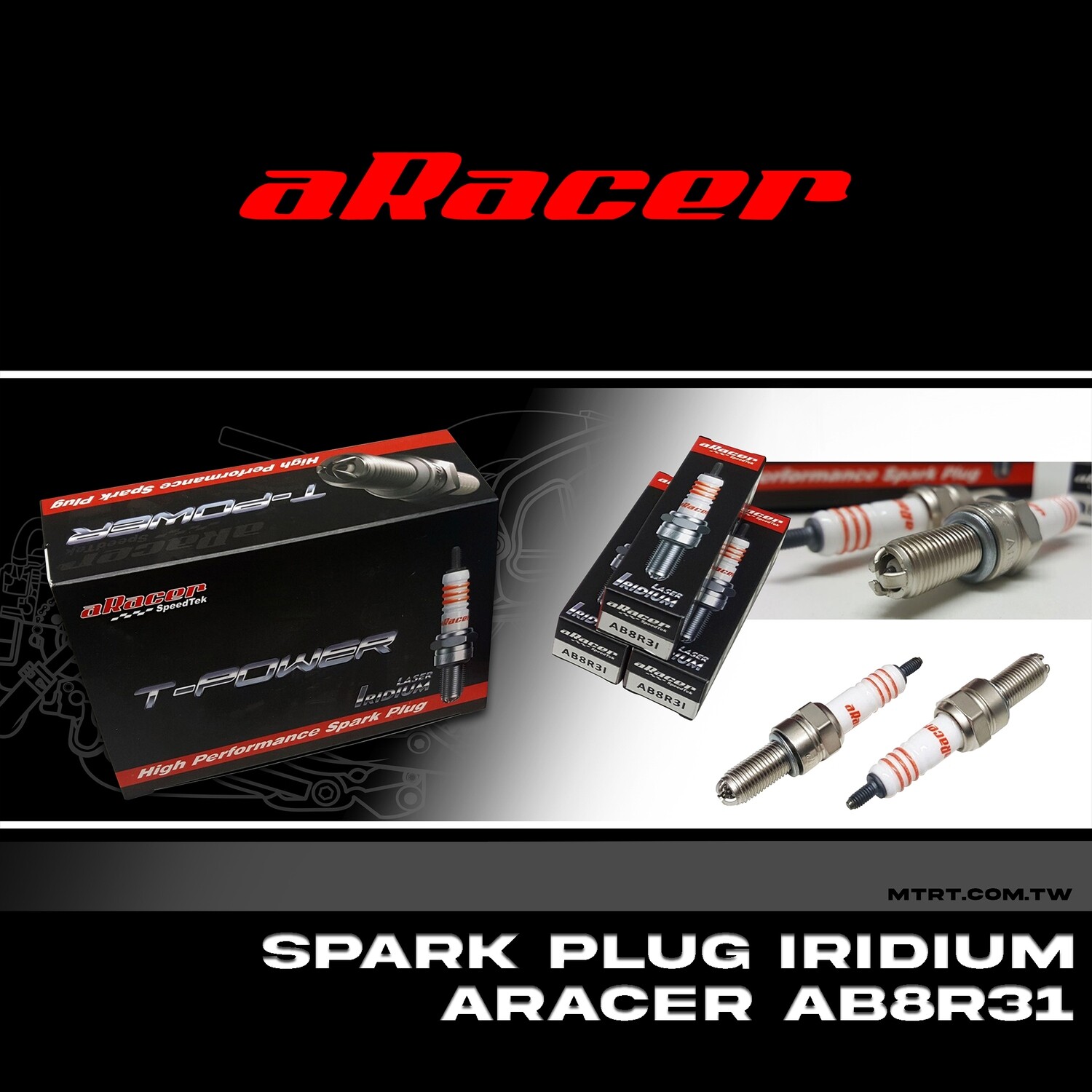 SPARK PLUG IRIDIUM ARACER AB8R31 LONGTIP