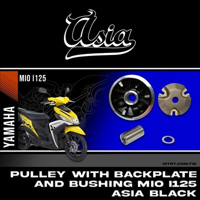PULLEY with BACK PLATE AND bushing MIOi125 ASIA BLACK