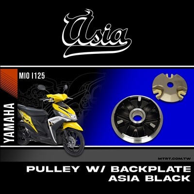 PULLEY W BACKPLATE MIO125 ASIA BLACK FEX