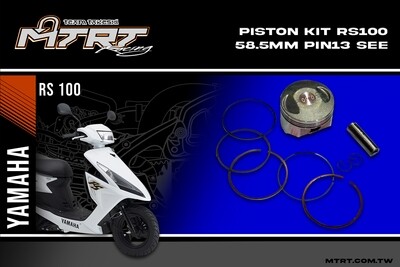 PISTON KIT RS100 58.5mm pin13 see