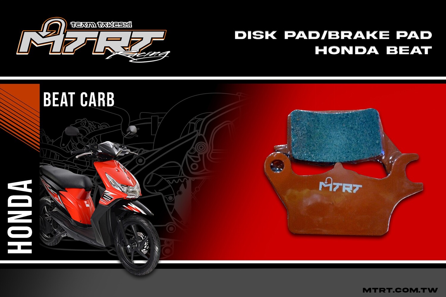 DISK PADBRAKE PAD Honda BEAT/Click125/Zoomer