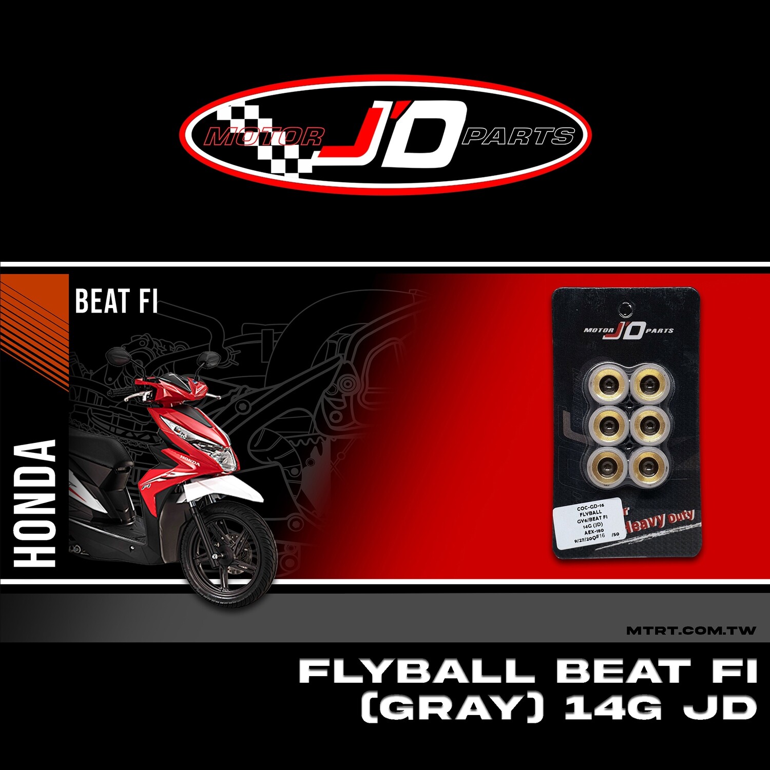 FLYBALL GY6 (gray) 14G JD (B.I/8)