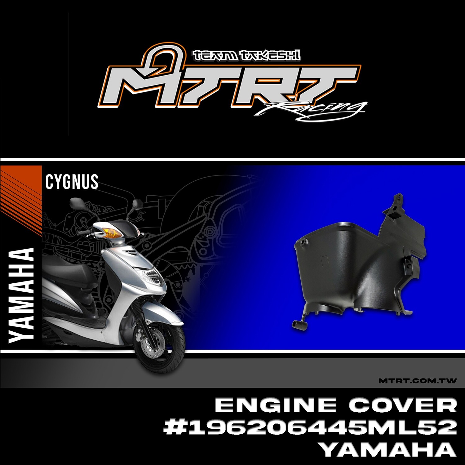 ENGINE COVER CYGNUS YAMAHA (RIGHT SIDE ) #196206445ML52