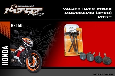 VALVES  IN-EX RS150-SONIC 19.5-22.5mm(4pcs) MTRT