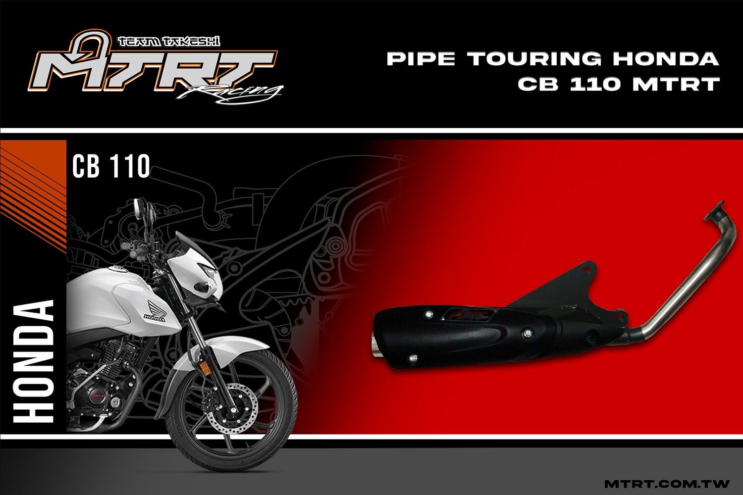 PIPE TOURING honda CB110