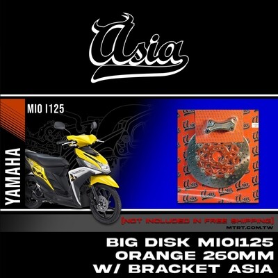 BIG DISK MIOi125 Orange  260MM with bracket ASIA