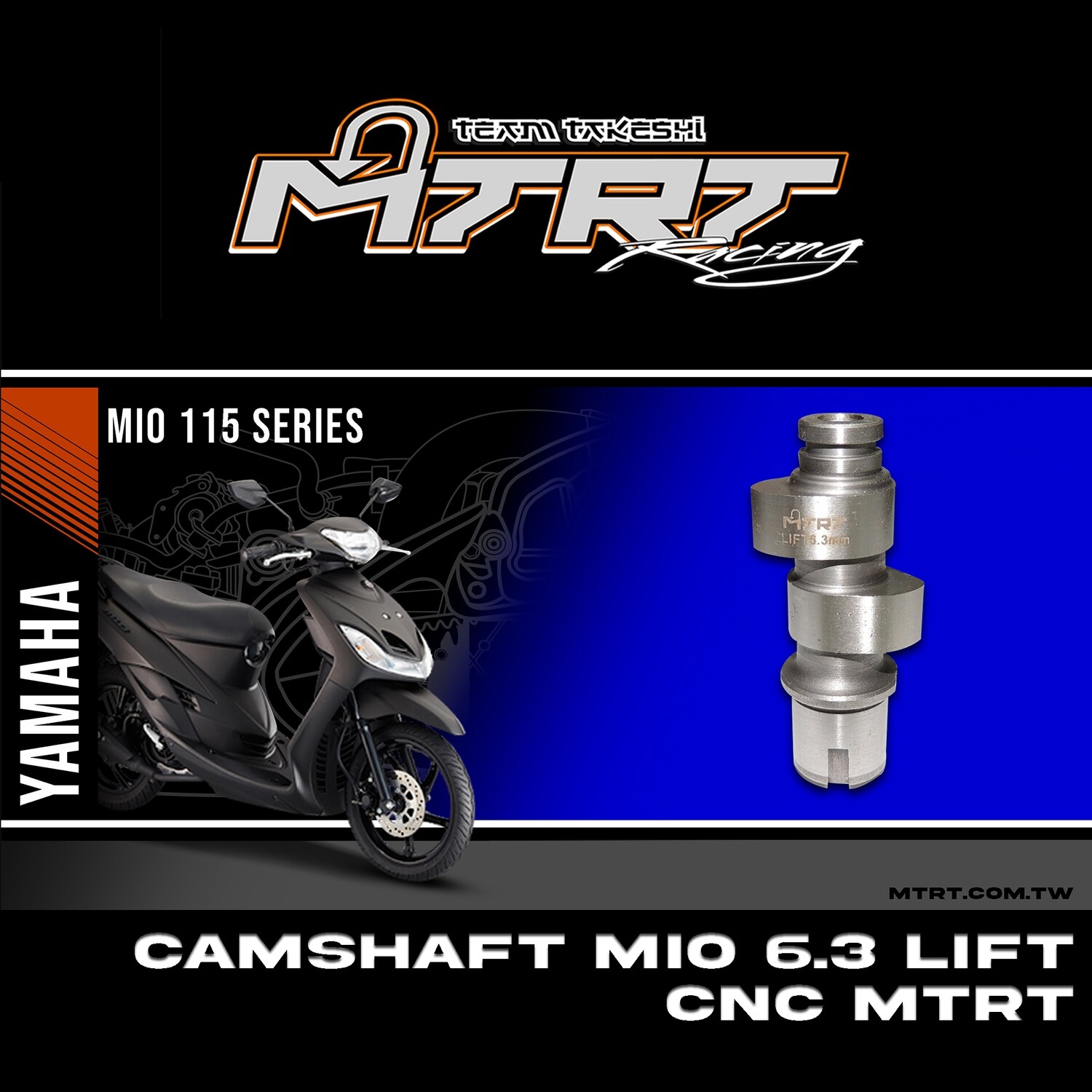 CAMSHAFT 6.3 LIFT MIO CNC MTRT