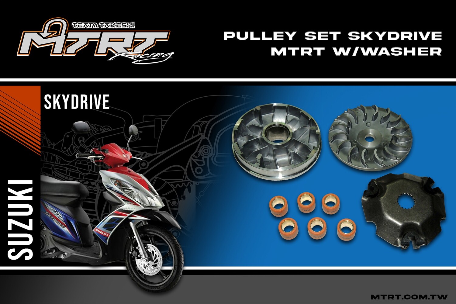 PULLEY SET SKYDRIVE MTRT washer