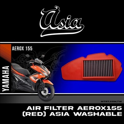AIR FILTER AEROX155  (RED) ASIA WASHABLE