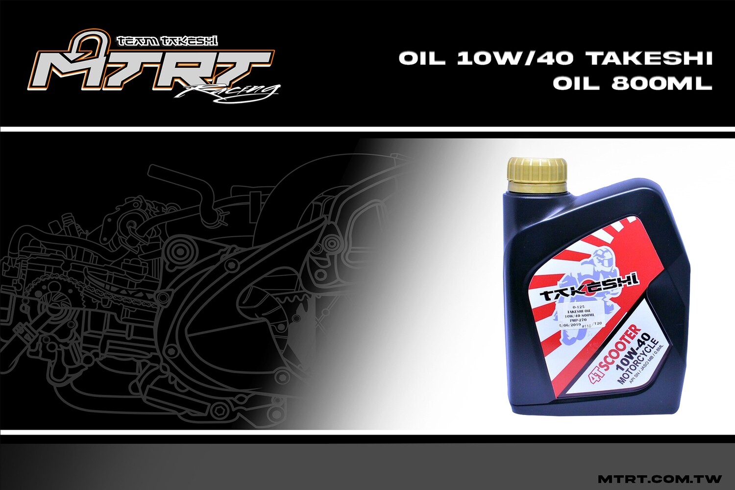 OIL 10w-40 TAKESHI OIL 800ML