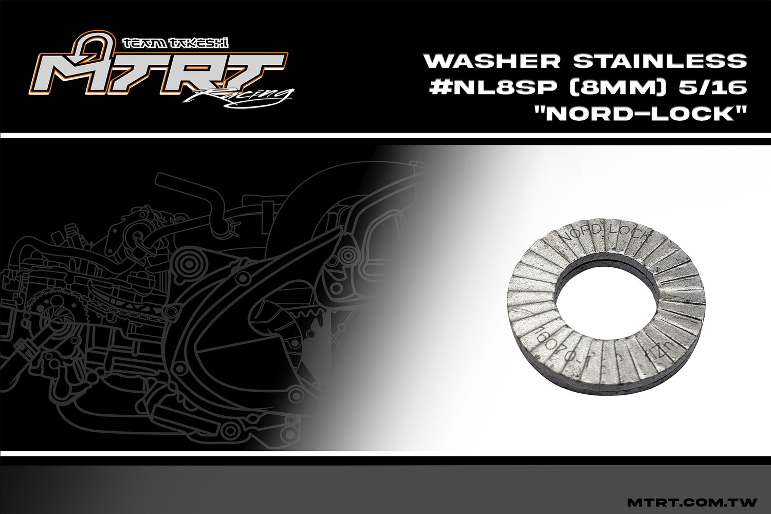 NORD-LOCK WASHER STAINLESS NL8SP (8MM) 5_16