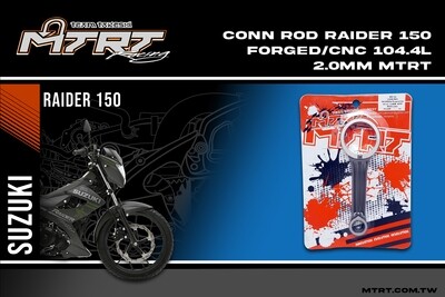 CONN ROD  RAIDER 150 FORGED CNC 104.4L 2.0MM MTRT