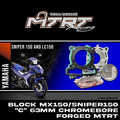 BLOCK MX150/SNIPER150 &quot;C&quot;  63mm CHROMEBORE FORGED  MTRT