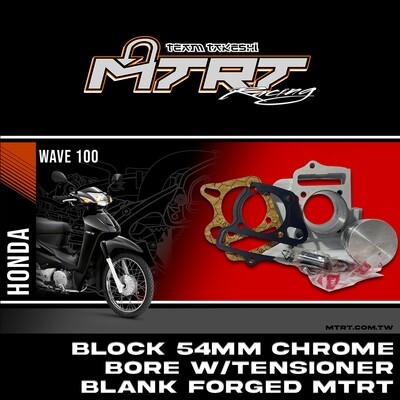 BLOCK WAVE100 54MM Chromebore w/tensioner BLANK Forged piston MTRT