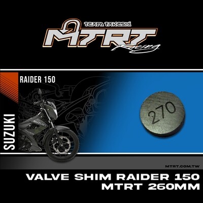 VALVE SHIM RAIDER150CBR MTRT 270mm M-Op1