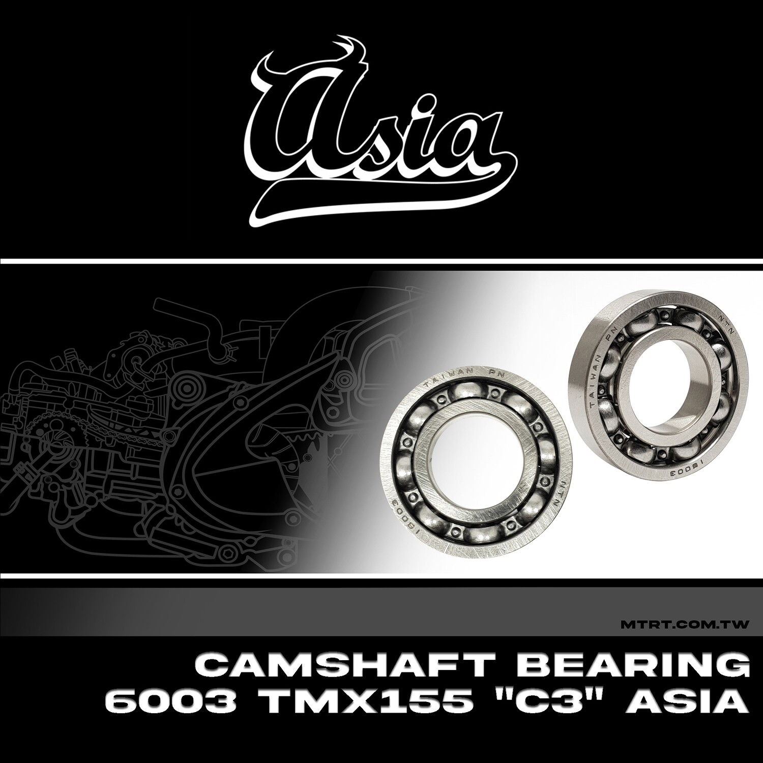 CAMSHAFT BEARING 6003  TMX155  "C3" ASIA