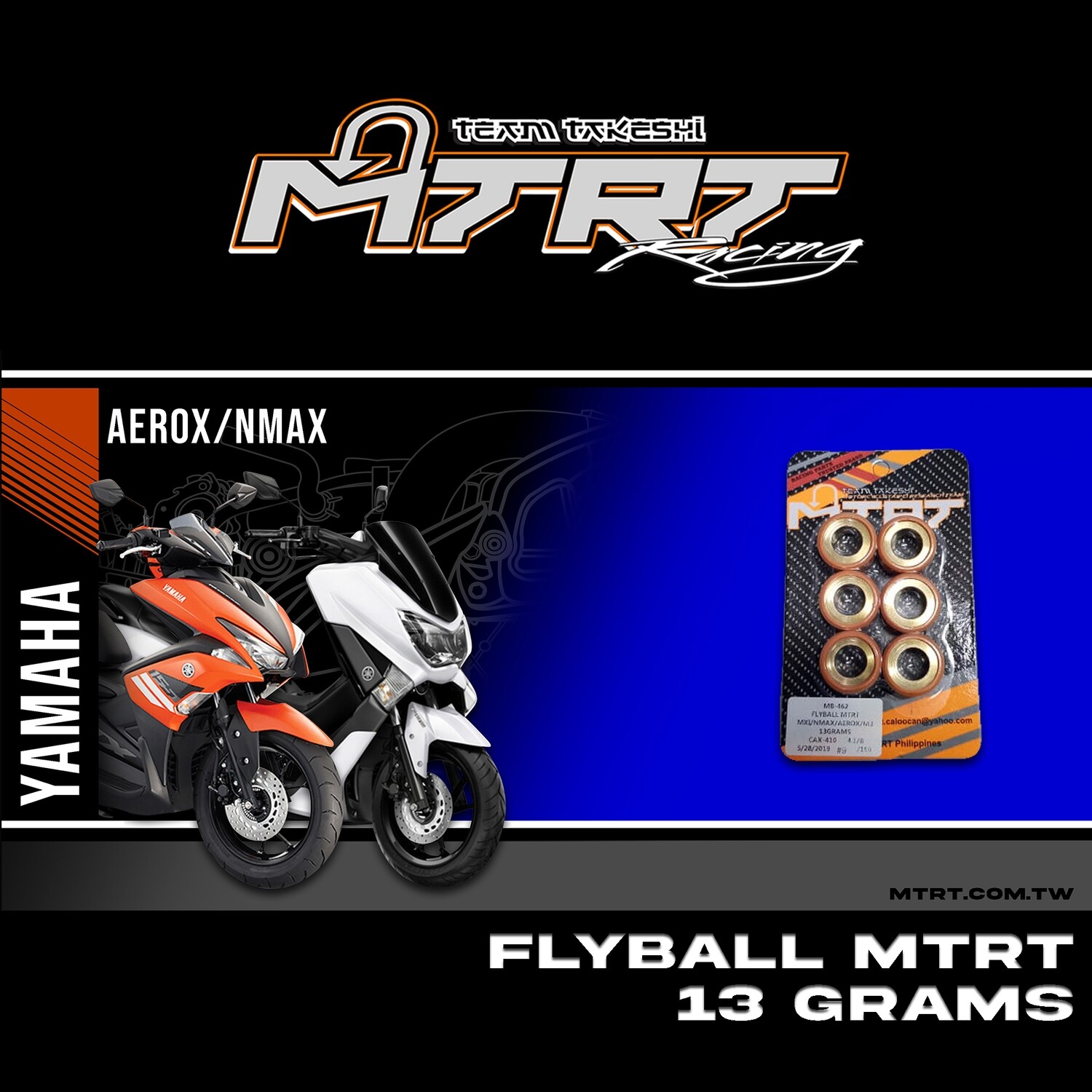 FLYBALL MTRT MXI_NMAX_AEROX_M3 13GRAMS