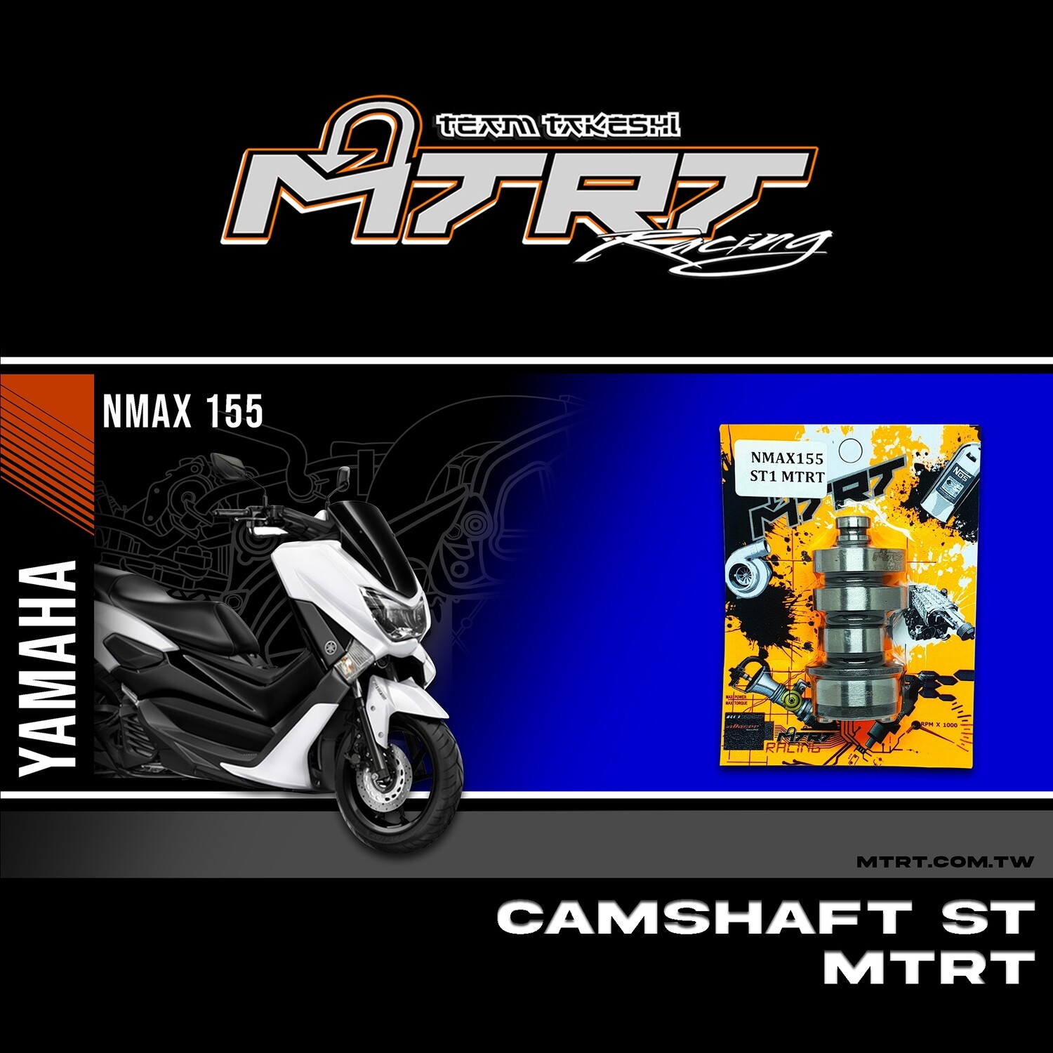 CAMSHAFT RACING NMAX 155 ST1 MTRT