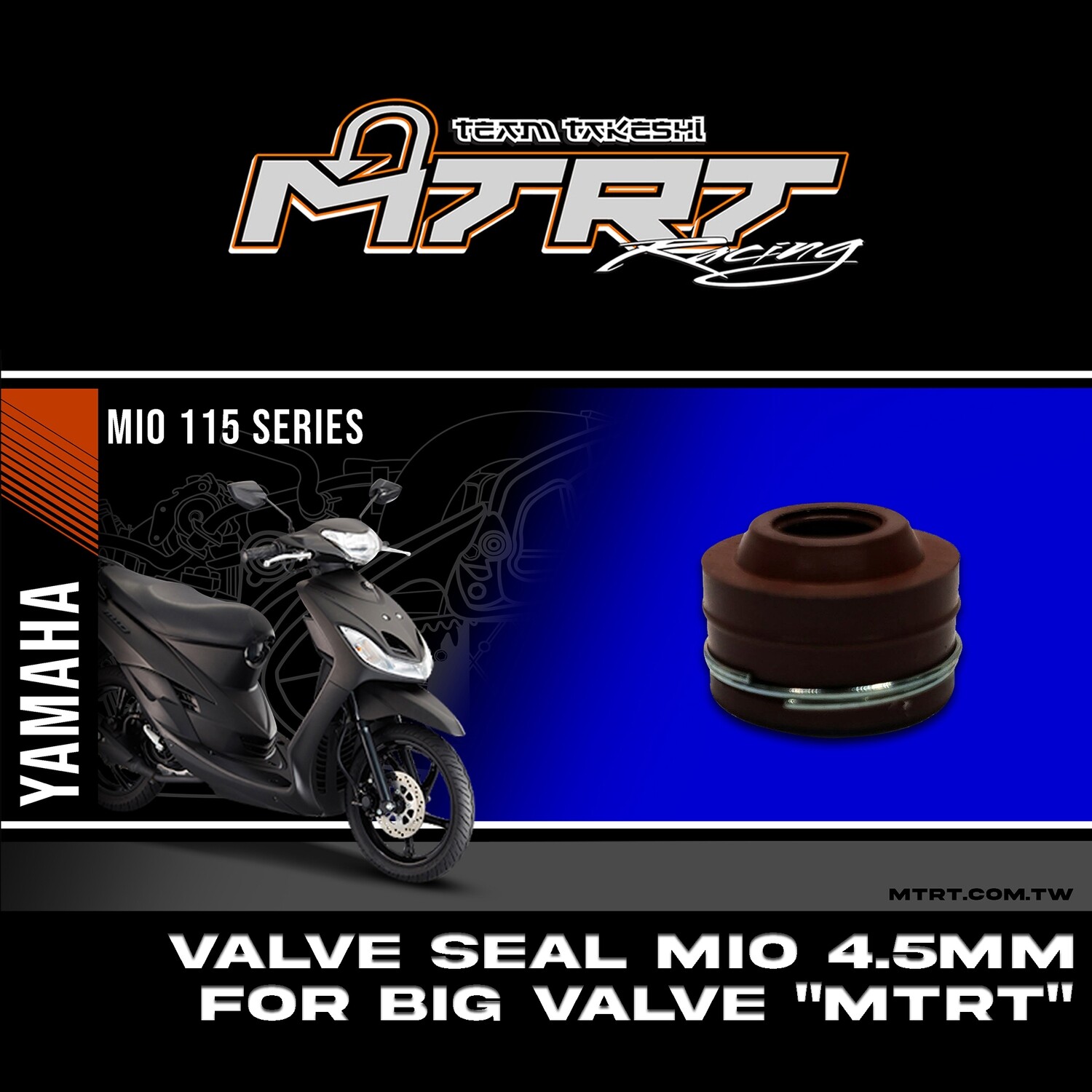 VALVE SEAL MIO 4.5mm  for big valve MTRT