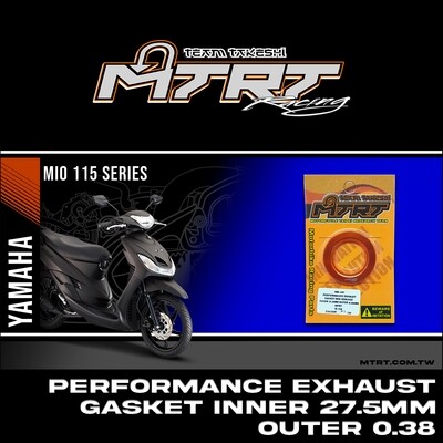 PERFORMANCE EXHAUST GASKET ORANGE INNER 27.5MM/OUTER 0.38MM