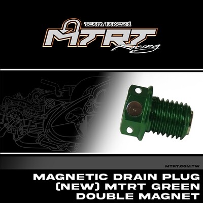 DOUBLE MAGNETIC DRAIN SCREW GREEN MIO MTRT