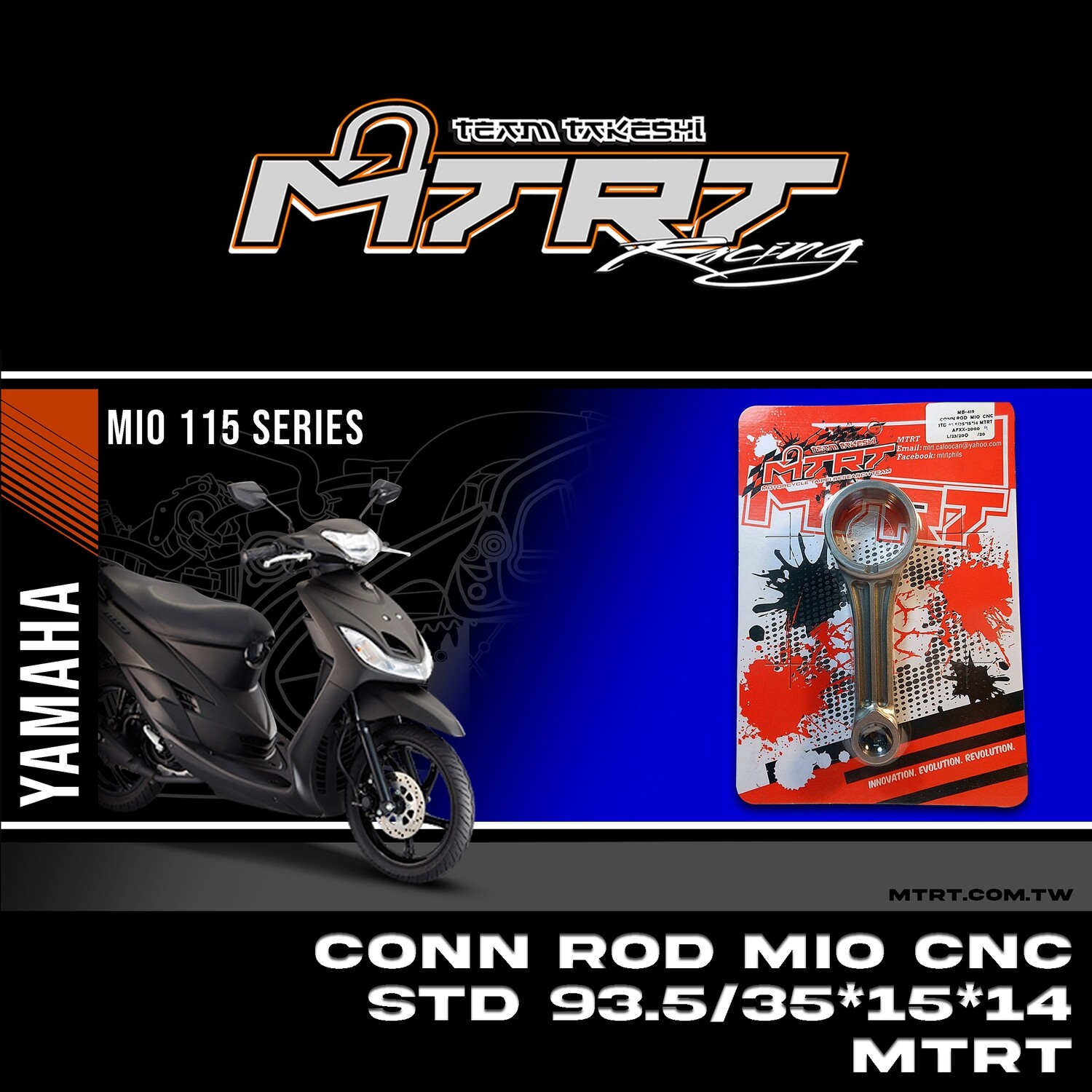 CONN ROD MIO CNC STD 93.5/35*15*14 MTRT