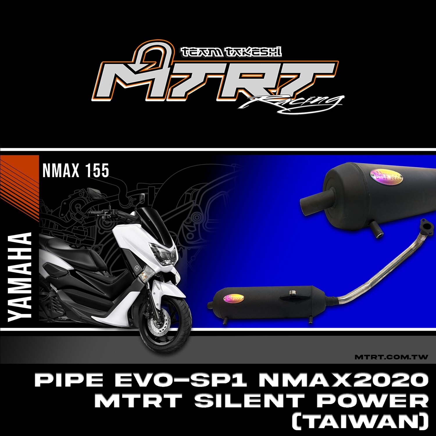 PIPE EVO-SP1 NMAX2020 MTRT SILENT POWER (TAIWAN)