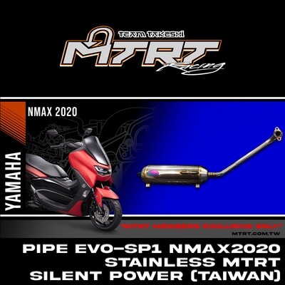 PIPE EVO-SP1 NMAX2020 STAINLESS MTRT SILENT POWER (TAIWAN)