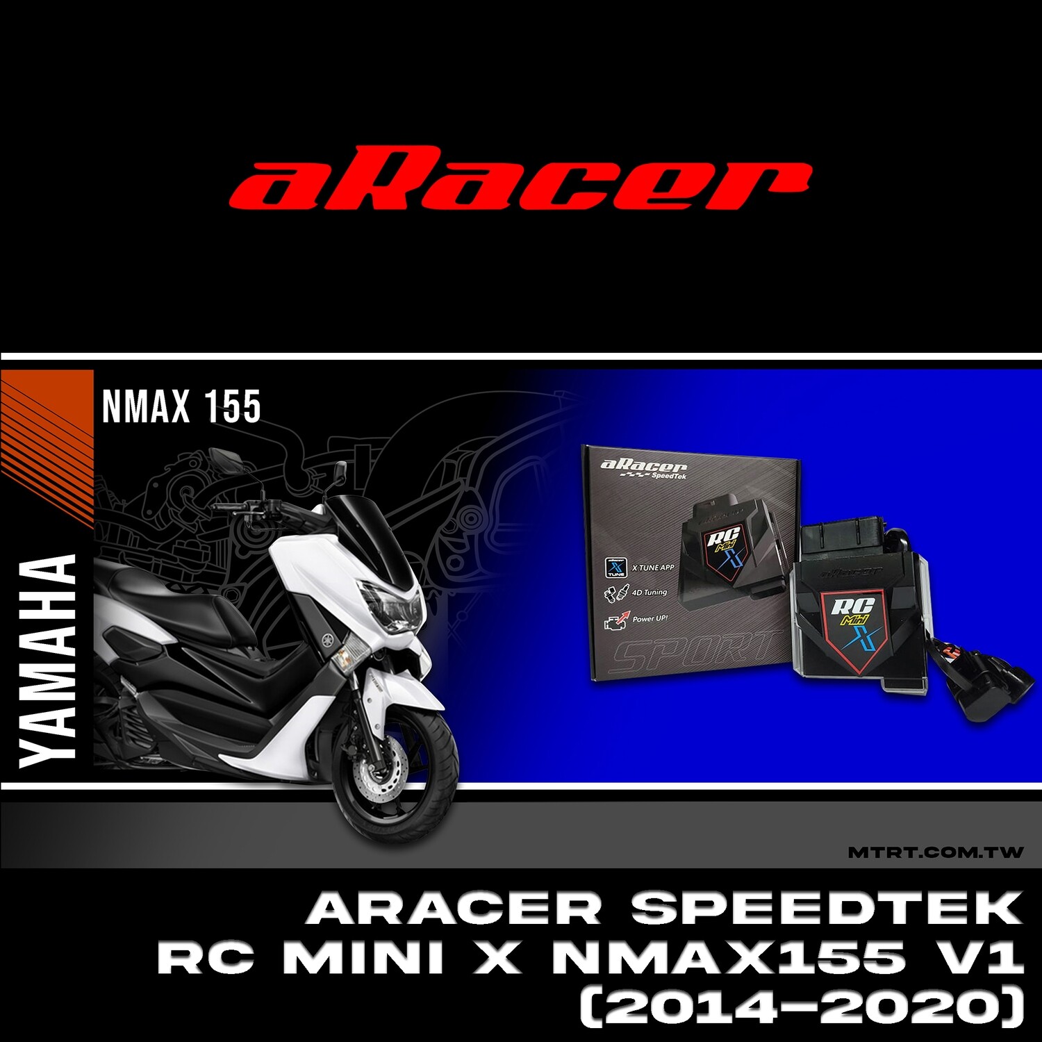 ARACER SpeedTek RC Mini X NMax155 V1 (2014-2020)