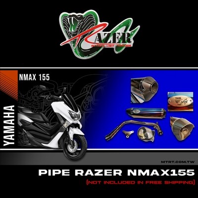 PIPE RAZER NMAX155  Body marked Titanium (razer)