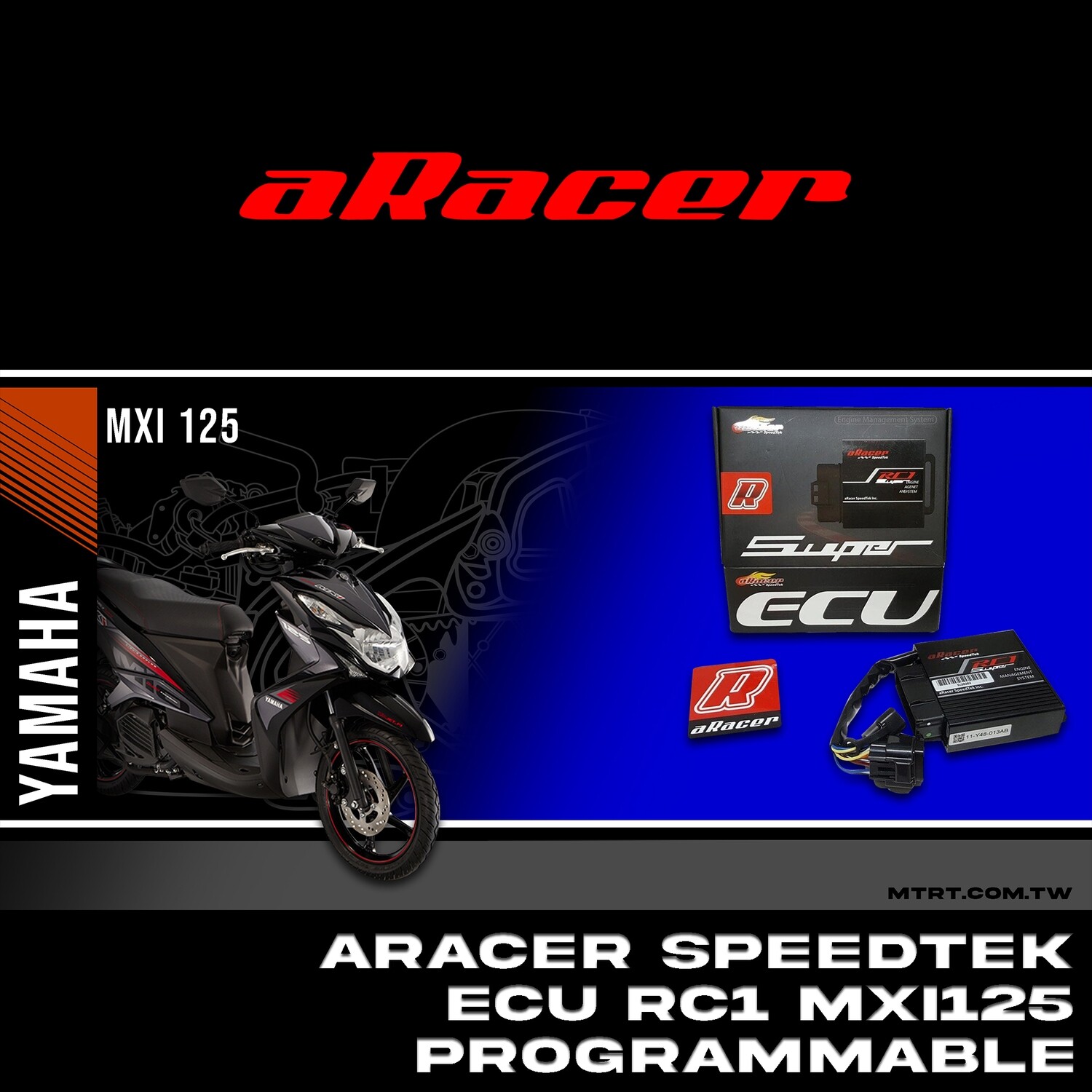 ARACER SPEEDTEK ECU RC1 SUPER PROGRAMMABLE (MXi125)