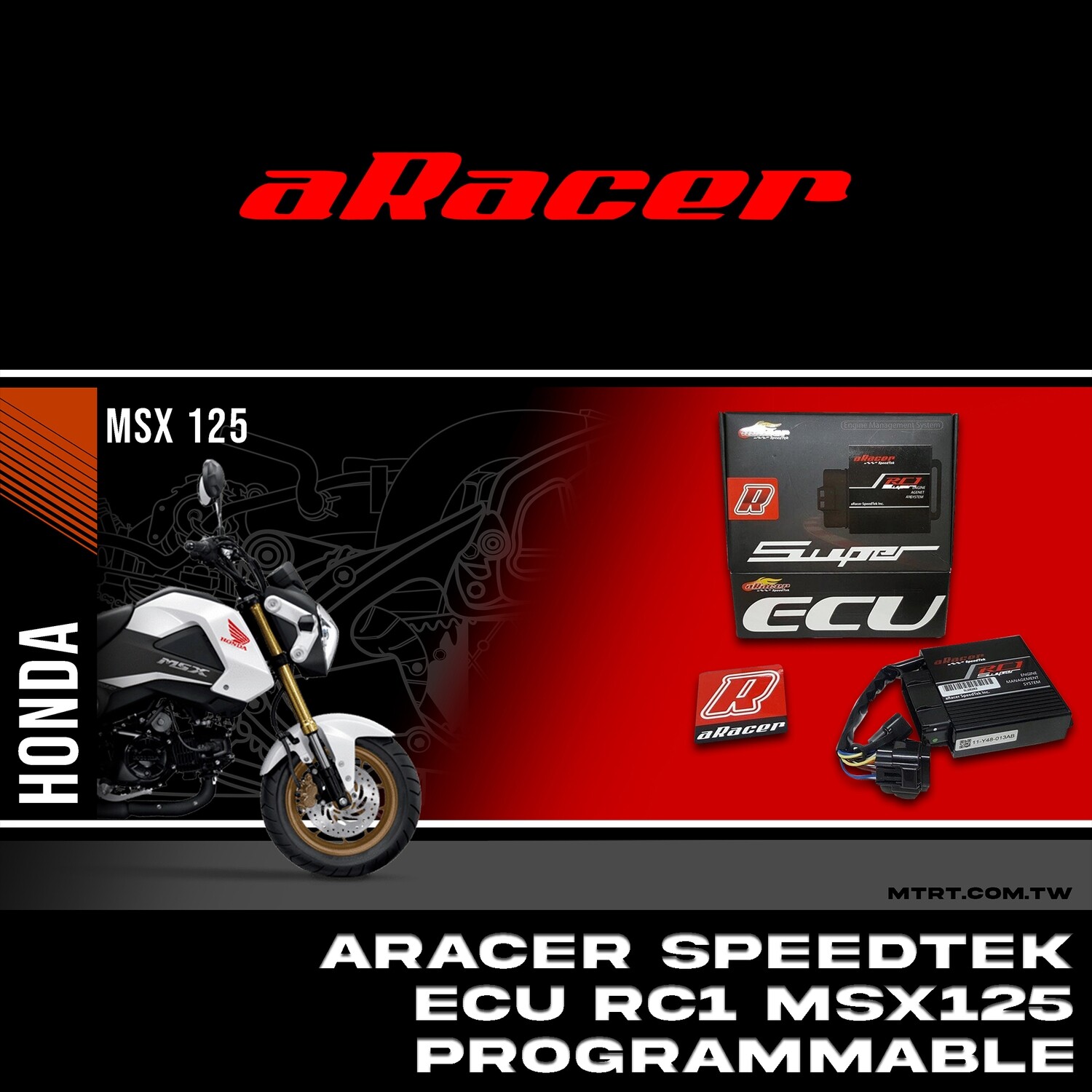 ARACER SPEEDTEK ECU RC1 SUPER PROGRAMMABLE (MSX125)