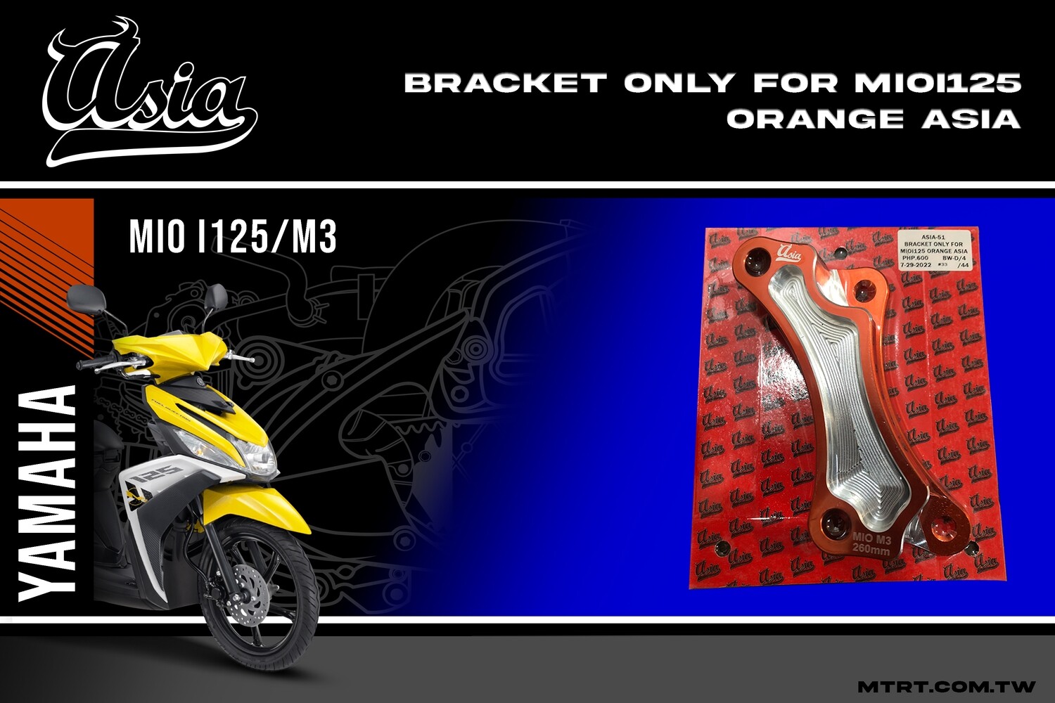 BRACKET ONLY for MIOi125 ORANGE ASIA