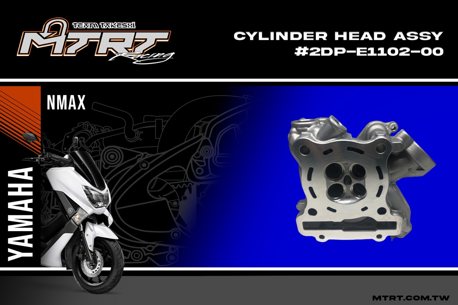 CYLINDER HEAD ASSY  (2DP1) NMAX155 YAMAHA #2DP-E1102-00