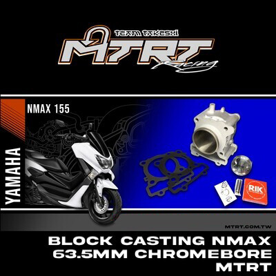 BLOCK CASTING NMAX/AEROX/R15 V3  63.5MM CHROMEBORE MTRT