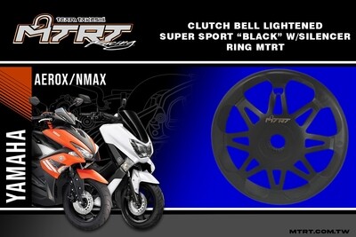CLUTCH BELL LIGHTENED SUPER SPORT "BLACK" W/SILENCER RING MTRT AEROX/NMAX