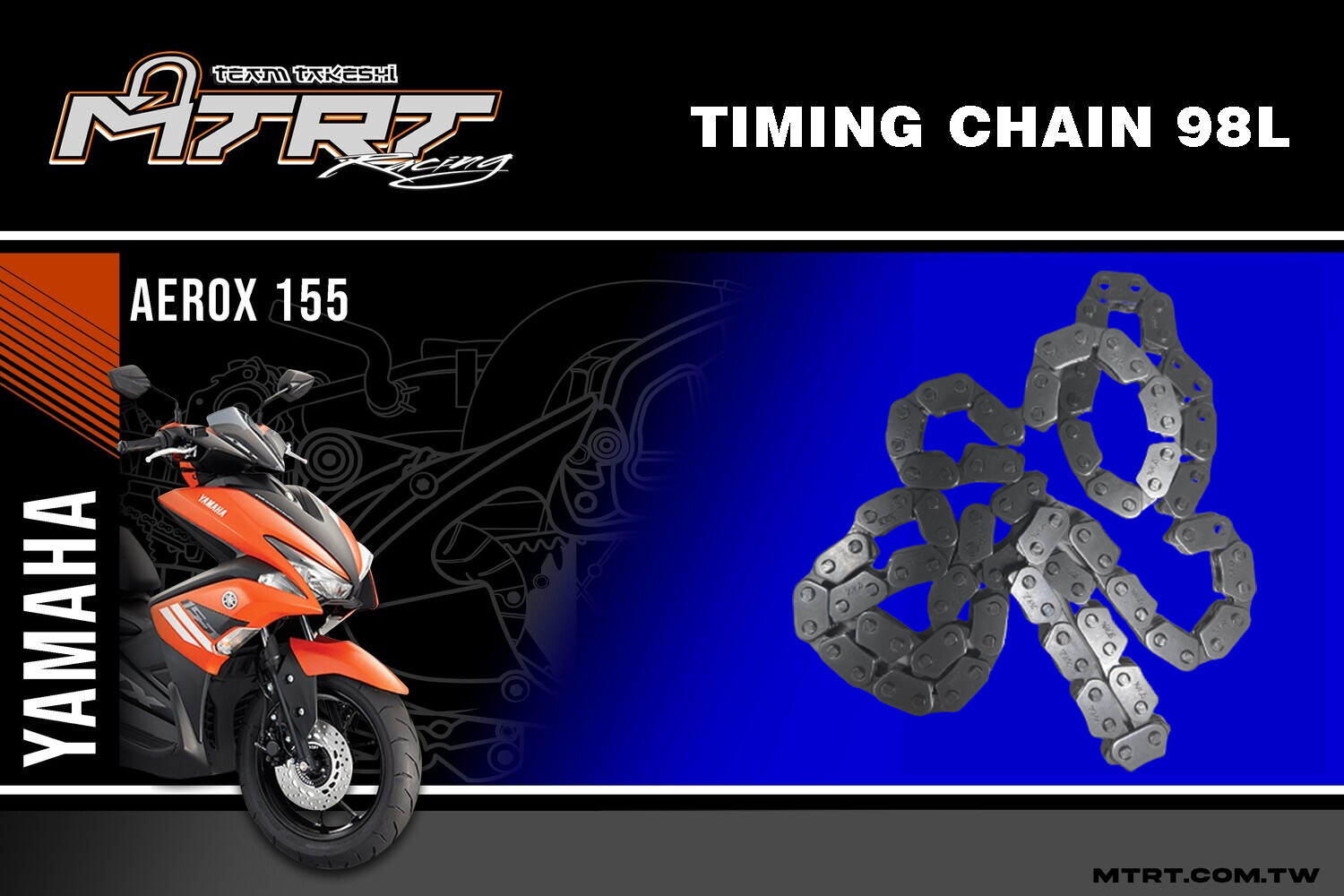 TIMING CHAIN 98L AEROX/NMAX MTRT