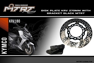 DISK PLATE KRV 270mm withbracket BLACK MTRT
