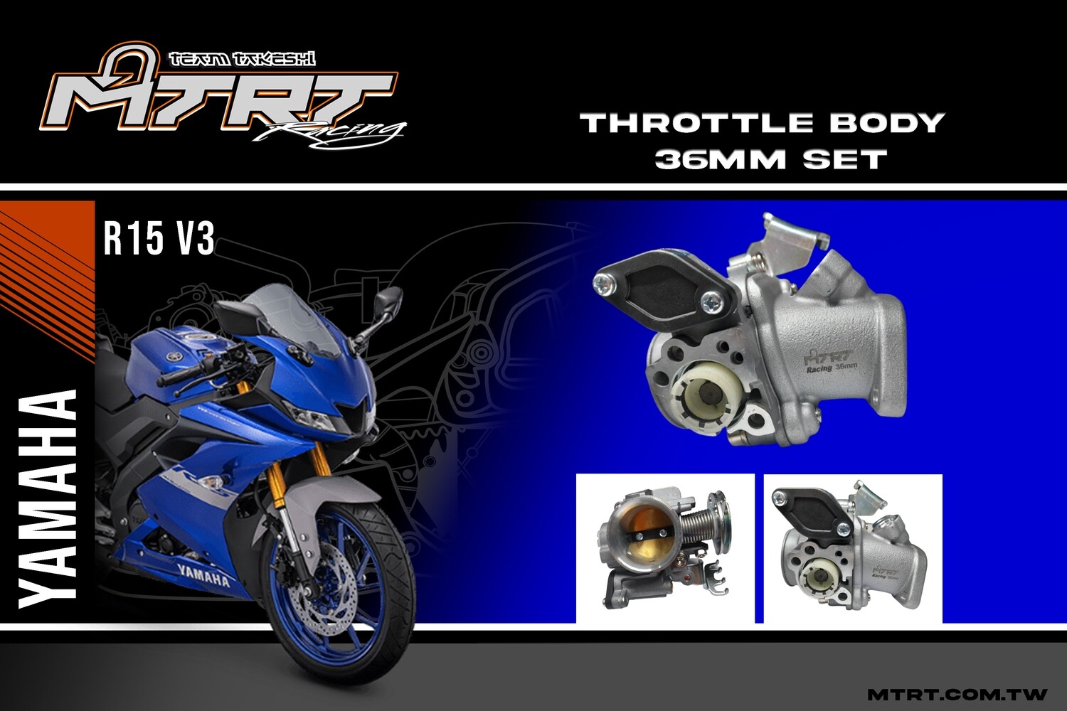THROTTLE BODY 36MM SET