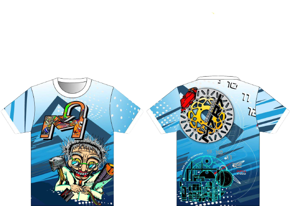 DRIFIT T0SHIRT BLUE LARGE 2023 DESIGN MTRT
