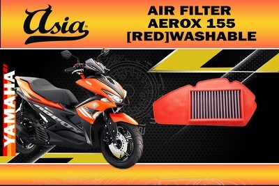 AIR FILTER AEROX155 (RED) ASIA WASHABLE