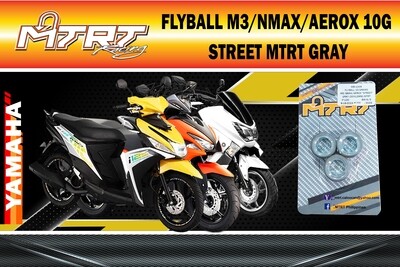 FLYBALL M3/NMAX/AEROX 10G STREET MTRT GRAY ( 3pcs only )