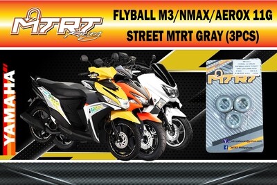 FLYBALL M3/NMAX/AEROX 11G STREET MTRT GRAY ( 3pcs only )