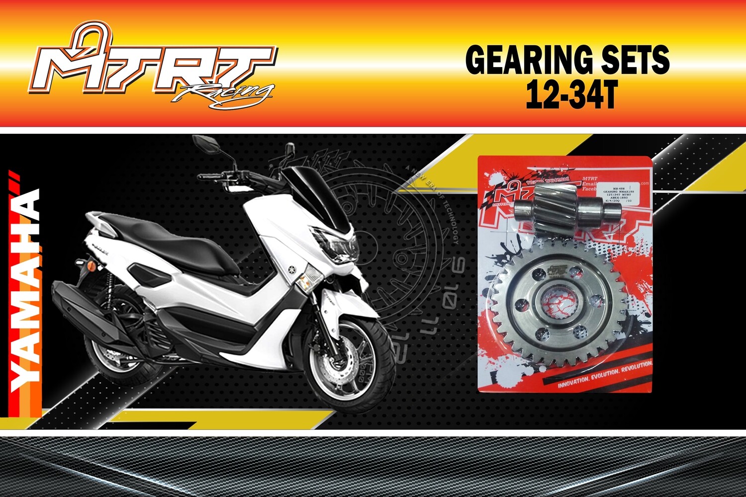 GEARING SETS 12-34T NMAX MTRT
