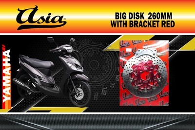 BIG DISK MIO 260MM with bracket RED ASIA