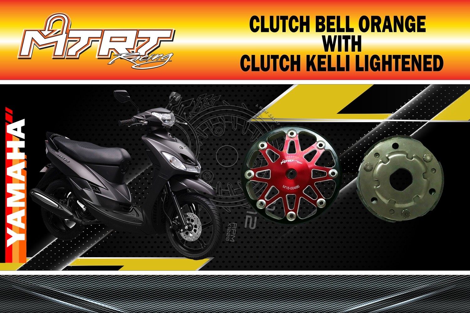 CLUTCH BELL MIO RED MTRT with CLUTCH KELLI LIGHTENED